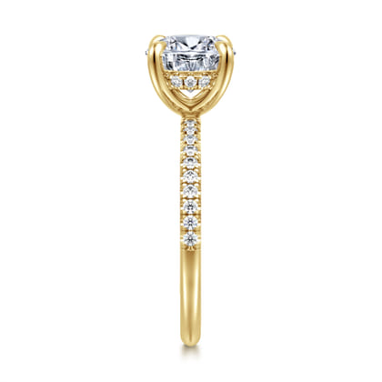 Stasia - 14K Yellow Gold Round Diamond Engagement Ring