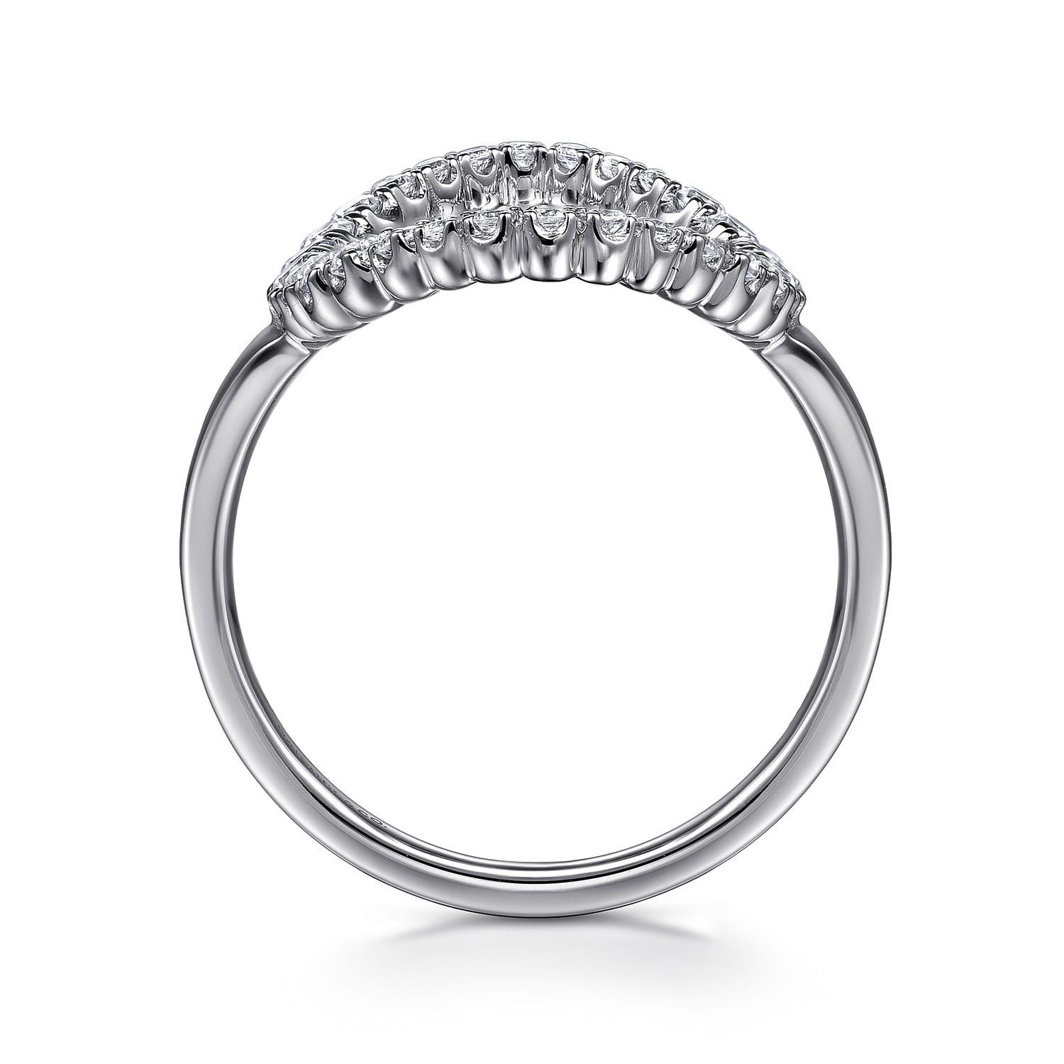 Statement Fashion Ring 14K White Gold Diamond 0.5ct - 0.5 ct - Shot 2