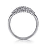 Statement Fashion Ring 14K White Gold Diamond 0.5ct - 0.5 ct