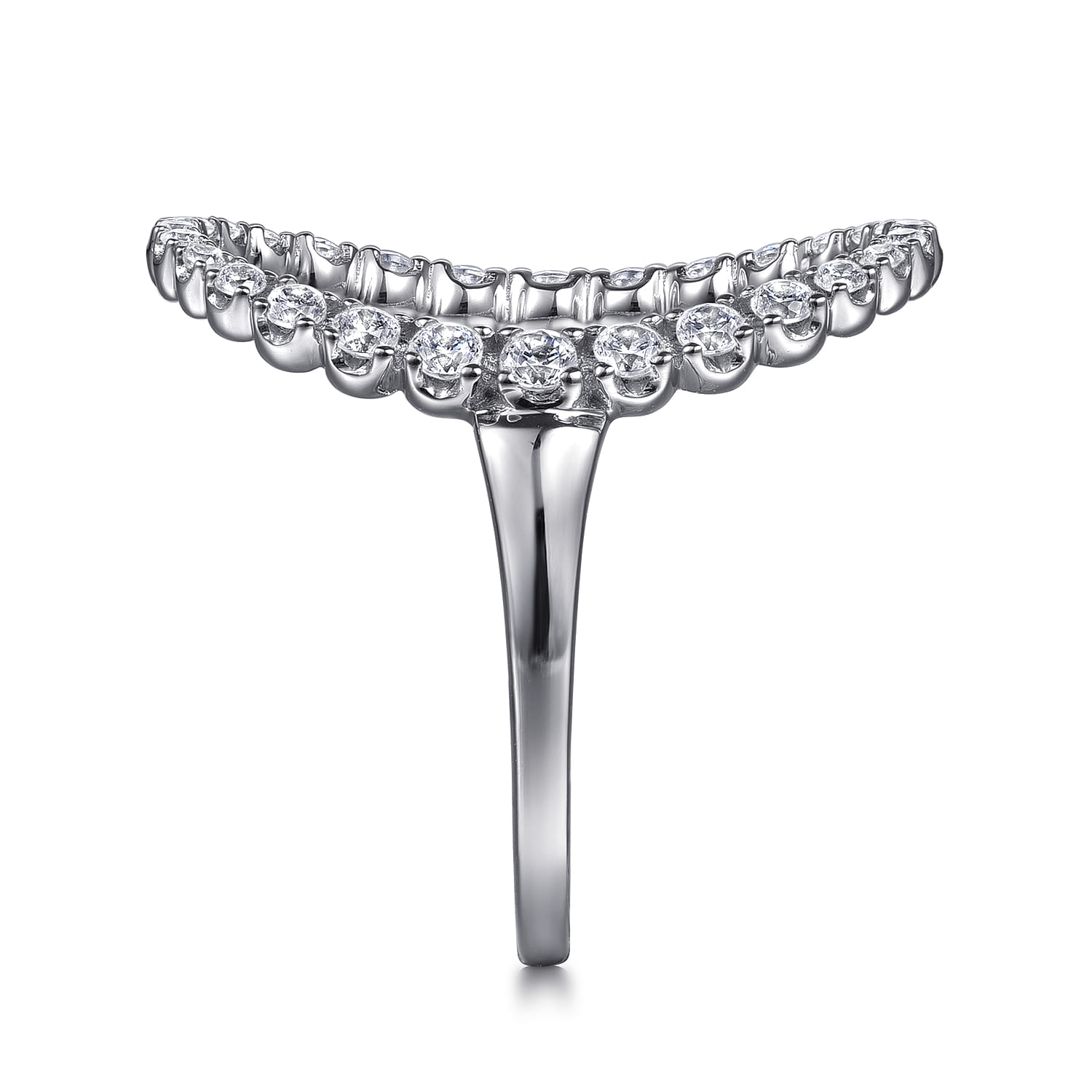 Statement Fashion Ring 14K White Gold Diamond 0.5ct - 0.5 ct - Shot 4