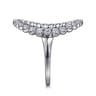 Statement Fashion Ring 14K White Gold Diamond 0.5ct - 0.5 ct