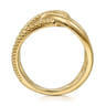 Statement Fashion Ring 14K Yellow Gold Bujukan