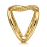 Statement Fashion Ring 14K Yellow Gold Bujukan