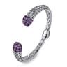 Sterling Silver Amethyst Bujukan Bangle