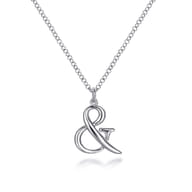 Sterling Silver Ampersand Necklace