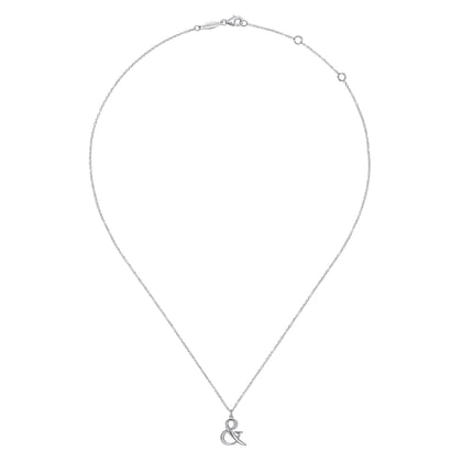Sterling Silver Ampersand Necklace