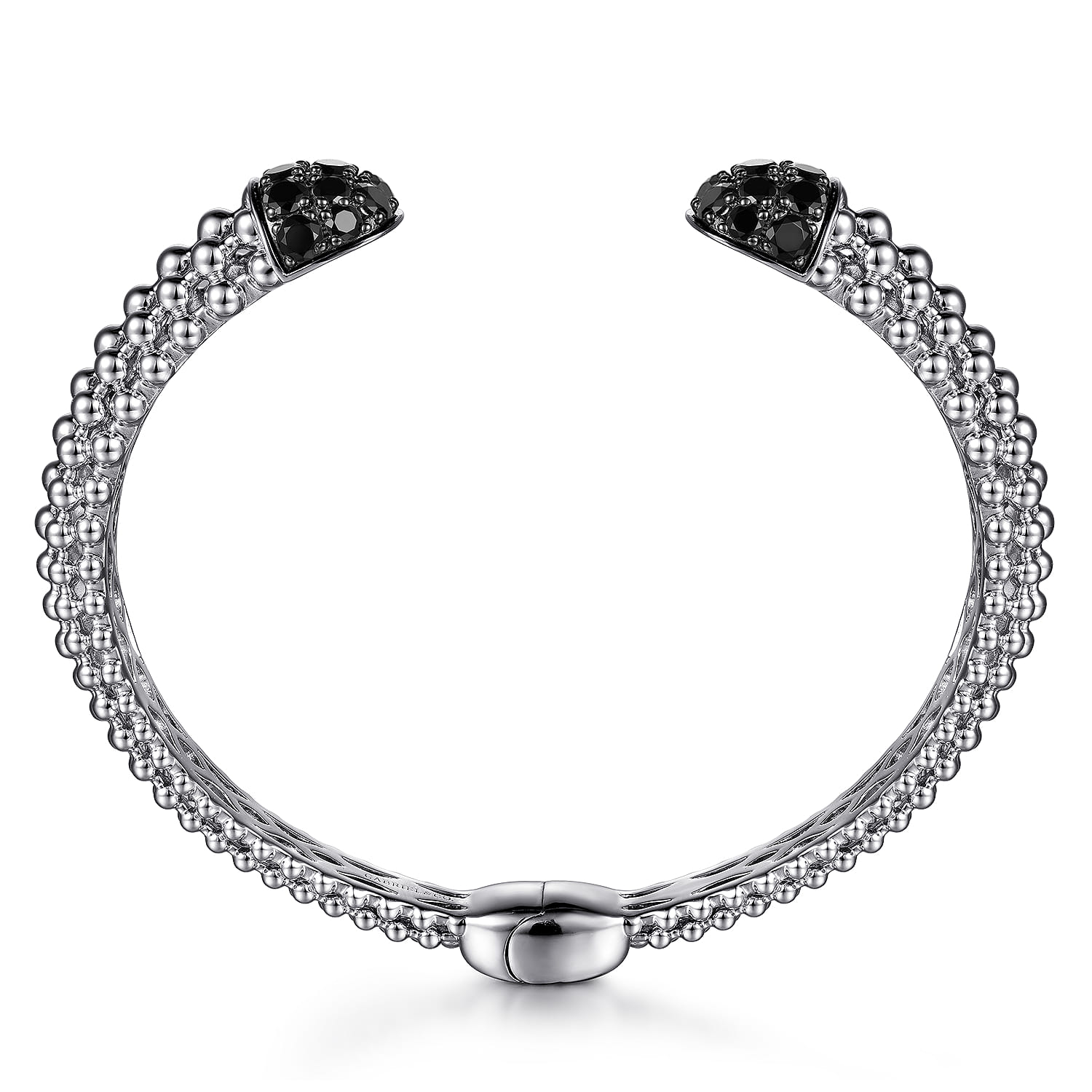 Sterling Silver Black Spinel Bujukan Bangle - Shot 3