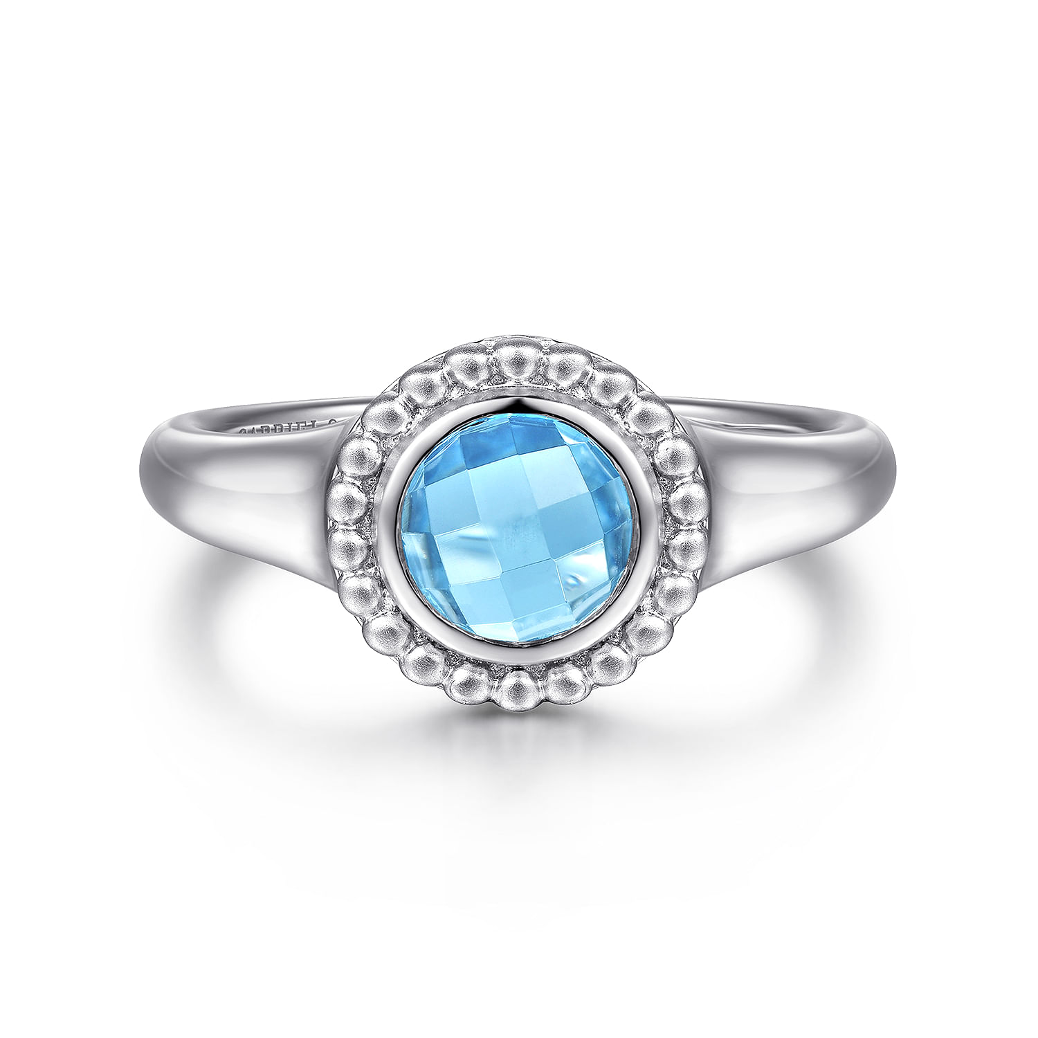 Sterling Silver Blue Topaz Bujukan Ring