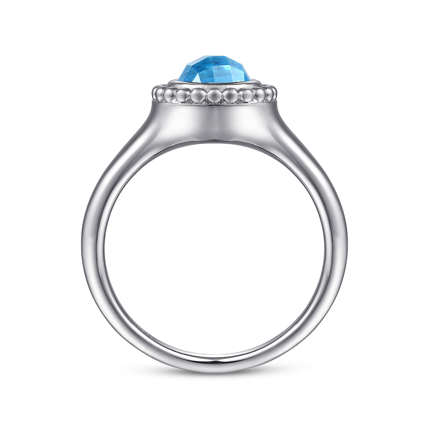 Sterling Silver Blue Topaz Bujukan Ring