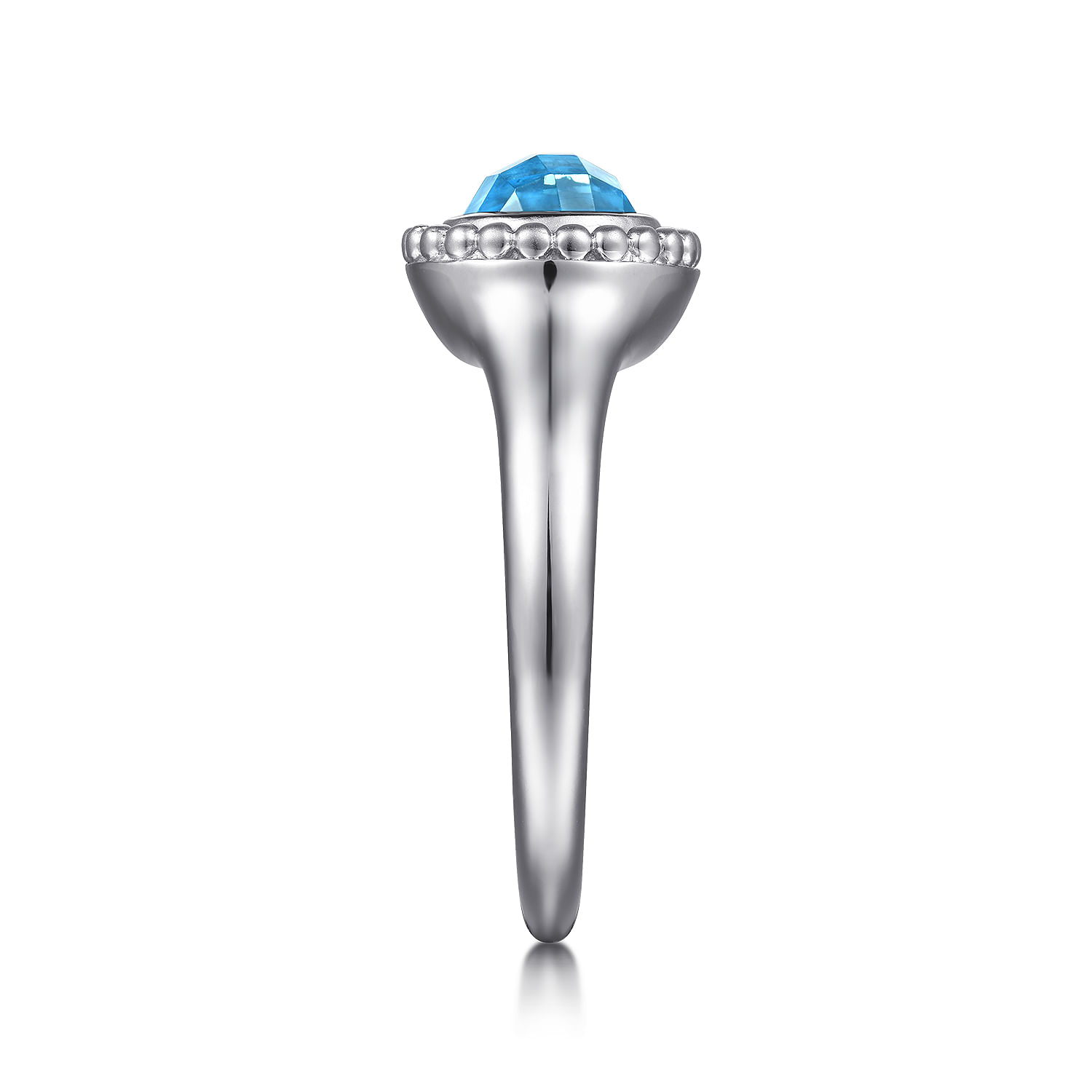 Sterling Silver Blue Topaz Bujukan Ring