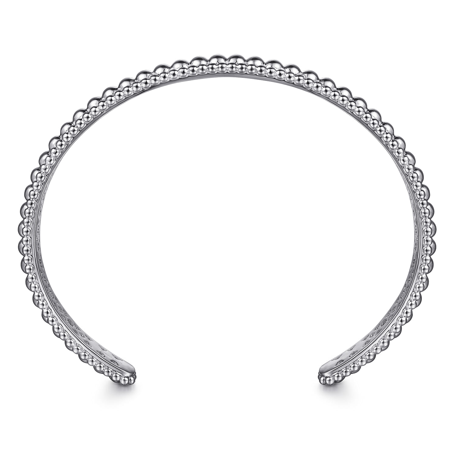 Sterling Silver Bujukan Beaded Open Bangle - Shot 3
