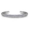 Sterling Silver Bujukan Beaded Open Bangle