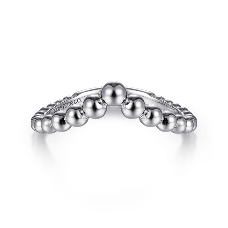 Sterling Silver Bujukan Chevron Ring - Shot 1