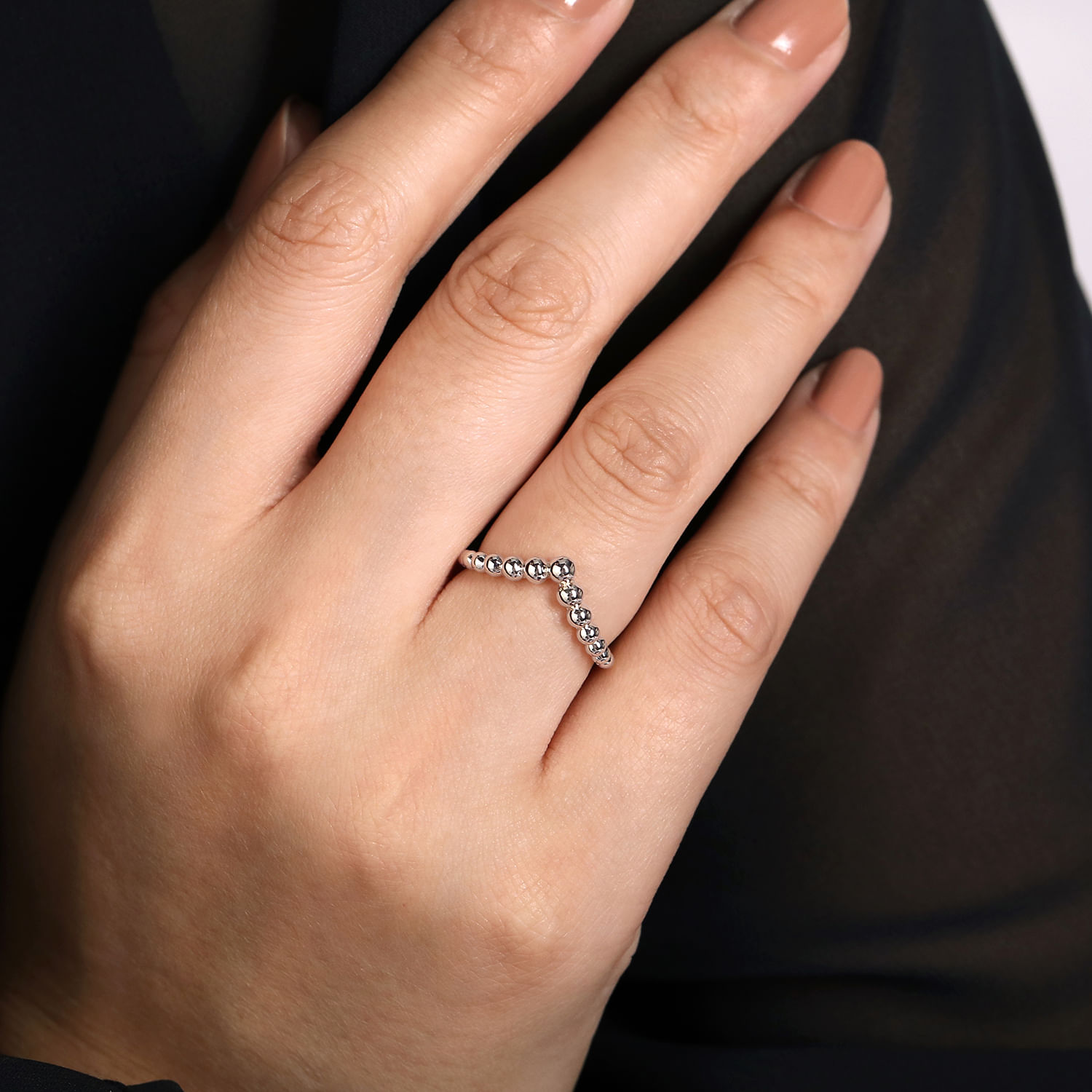 Sterling Silver Bujukan Chevron Ring