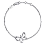 Sterling-Silver-Chain-Bracelet-with-White-Sapphire-Butterfly-Charm1