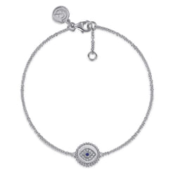 Sterling-Silver-Diamond-And-B-Grade-Blue-Sapphire-Bujukan-Mystic-Eyes-Bracelet1