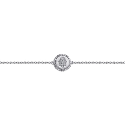 Sterling Silver Diamond Bujukan Hand Of God Bracelet