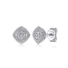 Sterling Silver Diamond Bujukan Stud Earrings - 0.08 ct