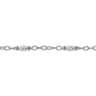 Sterling Silver Filigree Station Chain Bracelet