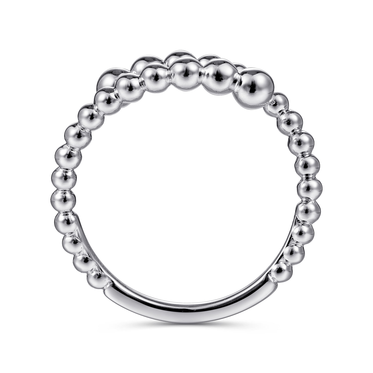 Sterling Silver Open Bujukan Bypass Ring