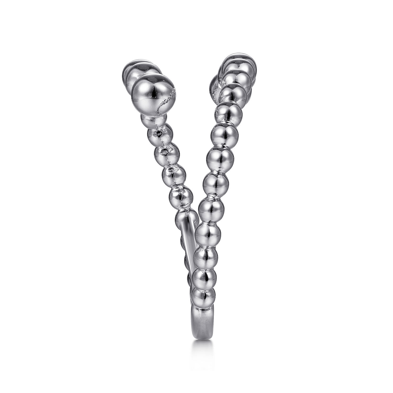 Sterling Silver Open Bujukan Bypass Ring