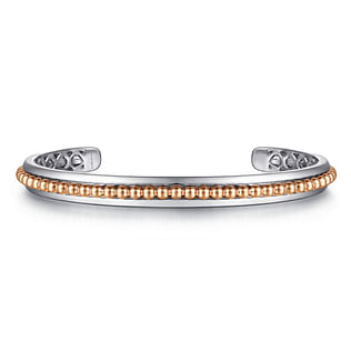Sterling-Silver-Open-Cuff-Bracelet-with-14K-Rose-Gold-Beads1