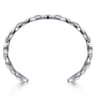 Sterling Silver Oval Link Cuff Bangle