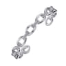 Sterling Silver Oval Link Cuff Bangle
