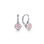Sterling-Silver---Pink-Created-Zircon-Leverback-Earrings1