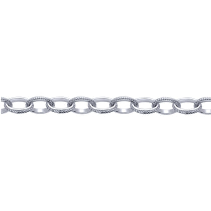 Sterling Silver Textured Link Toggle Bracelet