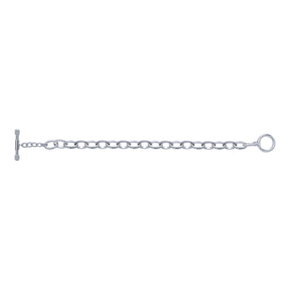 Sterling Silver Textured Link Toggle Bracelet