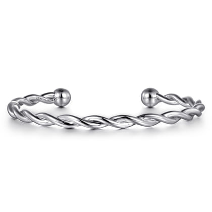 Sterling Silver Twisted Cuff Bracelet in size #7.25