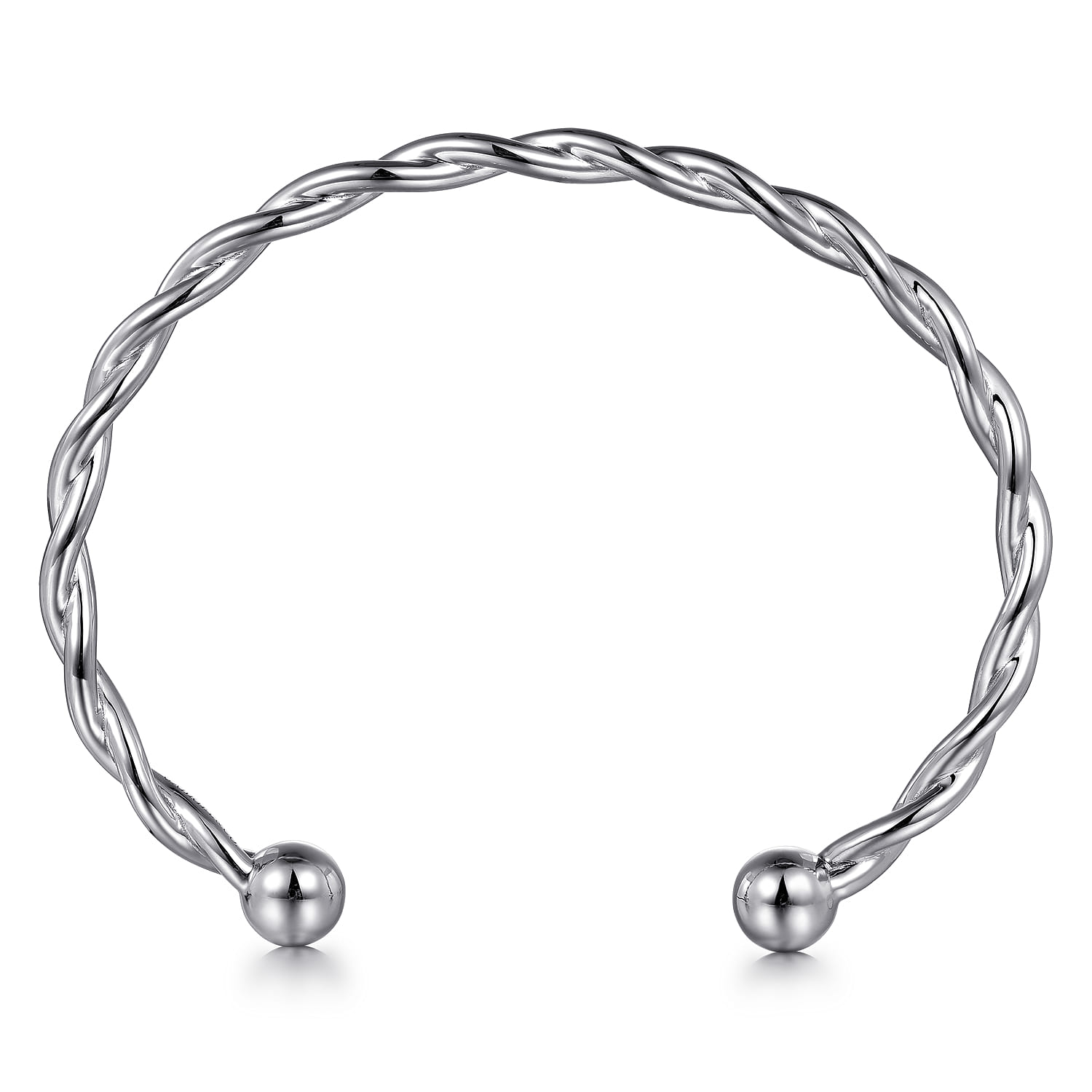 Sterling Silver Twisted Cuff Bracelet - Shot 3