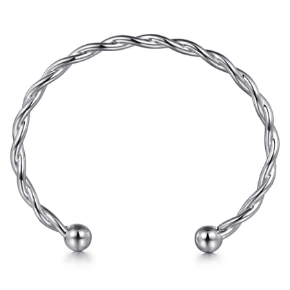Sterling Silver Twisted Cuff Bracelet