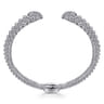 Sterling Silver White Sapphire Bujukan Bangle