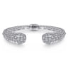 Sterling Silver White Sapphire Bujukan Bangle