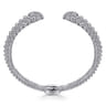 Sterling Silver White Sapphire Bujukan Bangle