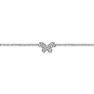Sterling-Silver-White-Sapphire-butterfly-Ankle-Bracelets2
