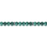 Sterling Silver and 6mm Malachite Beaded Bracelet