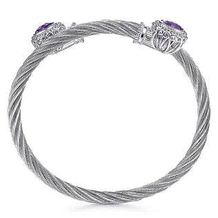 Sterling-Silver-and-Twisted-Cable-Stainless-Steel-Amethyst-Stone-Bypass-Bangle3
