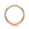 Steven - 14K Rose Gold 6mm - Flat Men's Wedding Band in Satin Finish