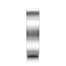 Steven - 14K White Gold 6mm - Flat Men's Wedding Band in Satin Finish