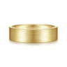 Steven - 14K Yellow Gold 6mm - Flat Men's Wedding Band in Satin Finish