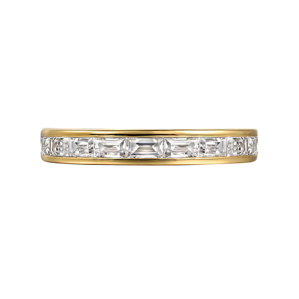 14K Yellow Gold Channel Set Baguette Diamond Anniversary Band @ $3550 ...