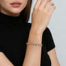 Strides - 925 Sterling Silver Bujukan Stirrup Link Chain Bracelet