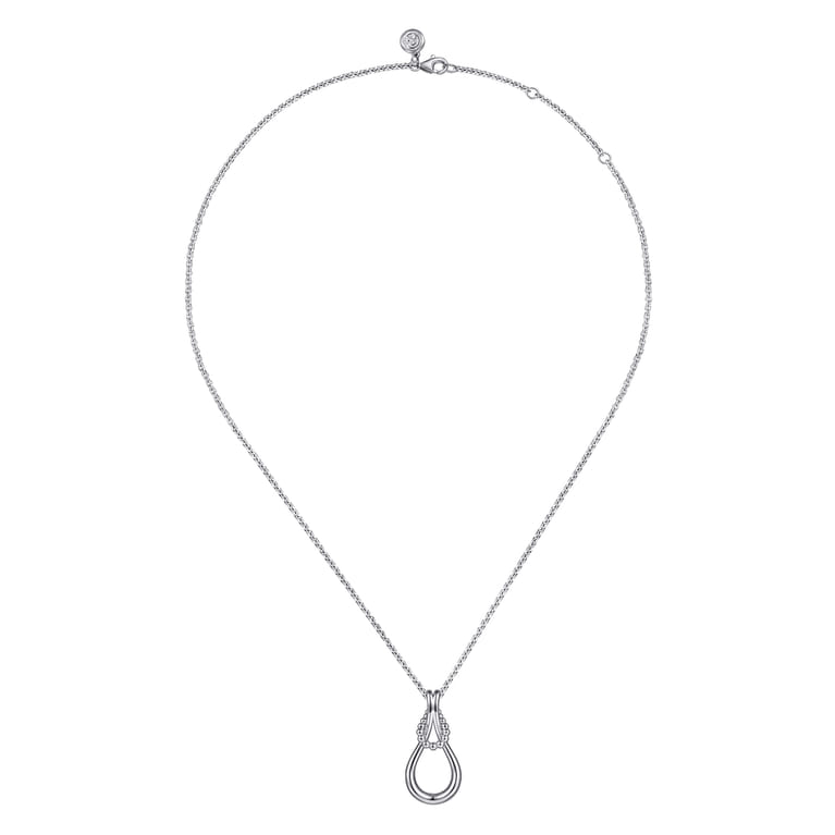 Strides - 925 Sterling Silver Bujukan Stirrup Pendant necklace - Shot 2