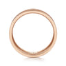 Stuart - 14K Rose Gold 6mm - Men's Wedding Band in Sandblast Finish