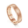 Stuart - 14K Rose Gold 6mm - Men's Wedding Band in Sandblast Finish