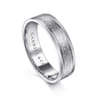 Stuart - 14K White Gold 6mm - Men's Wedding Band in Sandblast Finish