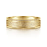 Stuart - 14K Yellow Gold 6mm - Men's Wedding Band in Sandblast Finish